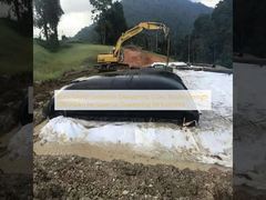 لوله های زهکشی ژئوتکستایل مشکی/شنی با مقاومت کششی 200/200 کیلونیوتن برای عملکرد زهکشی عالی