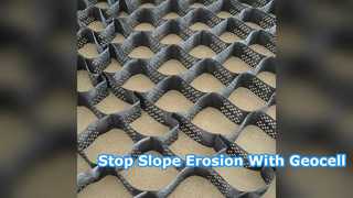 HDPE Geocell برای تثبیت شیب و کنترل فرسایش