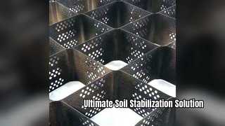 راه حل های تثبیت خاک و پشتیبانی بار ژئوسل HDPE