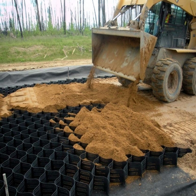 تثبیت کننده شن ژئوسل HDPE سبز مشکی سوراخ شده