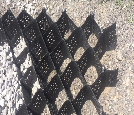 تثبیت کننده شن ژئوسل HDPE سبز مشکی سوراخ شده