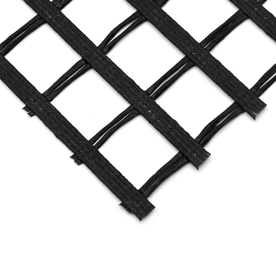 120kn PET ژئوگرید Warp بافندگی شیب تقویت کننده پوشش پلی استر PVC