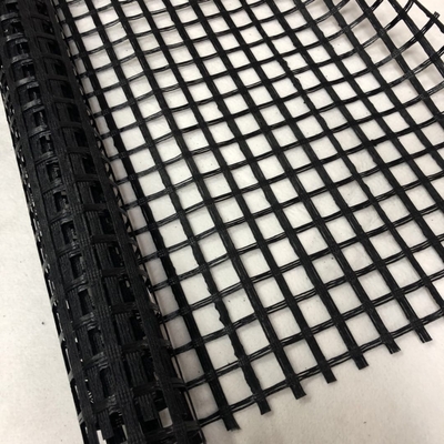 120kn PET ژئوگرید Warp بافندگی شیب تقویت کننده پوشش پلی استر PVC