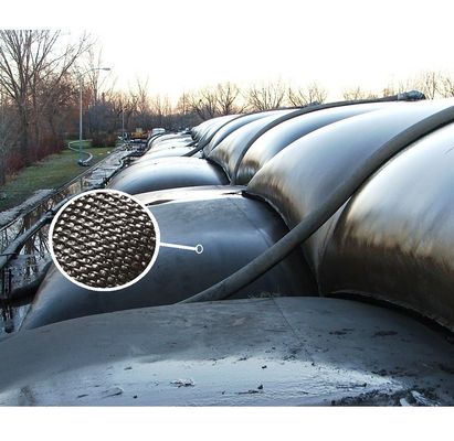 لوله های زهکشی ژئوتکستایل شن سیاه ضروری برای کاربردهای احیای زمین و احیای زمین با سدهای خاکی پر شده از شن