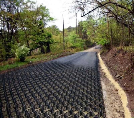 ژئوسل HDPE شبکه شنی بافت دار و سوراخ دار برای ساخت و ساز جاده
