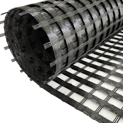 رولر فیبرگلاس جیوگریت دو محوری طول 50m-100m Mesh اندازه 25mm X 25mm برای جداسازی خاک و تقویت