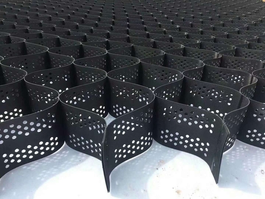 چین بزرگترین تولید کننده HDPE Geocell تثبیت کننده خاک پشتیبانی بار ژئوسل