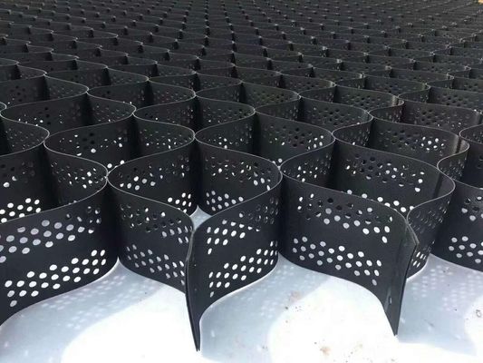 گلدان های گرافیکی کربن سیاه 1.5 درصد HDPE گلدان های گرافیکی ASTM استاندارد ضد فرسایش برای ثبات خاک و حفاظت از شیب