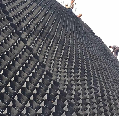 چین بزرگترین تولید کننده HDPE Geocell تثبیت کننده خاک پشتیبانی بار ژئوسل
