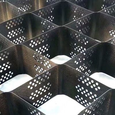 فضای جوش 330mm HDPE Geocell با سطح منسوج صاف یا نوع عسل میله ای که با استاندارد GB مطابقت دارد